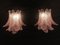 Murano Pink Glass Sconces, 1988, Set of 2 5