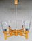 Vintage Type 7141/410 Chandelier by Drevo Humpolec for Inva Litomerice, 1970s 1