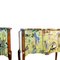 Gustavian Louis XV Style Chest of Drawers with Christian Lacroix Design, 1950s, Set of 2 3