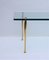 Brass and Glass Coffee Table by Pietro Chiesa for Fontana Arte, 1950s 4