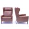 Leather Wingback Chairs from Stouby, 1970s, Set of 2 6