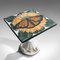 Vintage English Marble Monarch Butterfly Table by Pietra Dura, 2000s 1