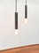 Vintage Space Age Chrome & Glass Pendant Lamps by Motoko Ishii for Staff, Set of 2 1