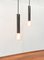 Vintage Space Age Chrome & Glass Pendant Lamps by Motoko Ishii for Staff, Set of 2, Image 1