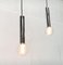 Vintage Space Age Chrome & Glass Pendant Lamps by Motoko Ishii for Staff, Set of 2 13