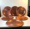 Vintage Danish Copper Plates from Cawa, 1960s, Set of 6 1