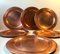 Vintage Danish Copper Plates from Cawa, 1960s, Set of 6 3