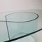 Italian Curved Glass Coffee Table from Fiam, Italy, 1990s 4