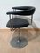 Fauteuils Pivotants Vintage en Métal et Cuir Noir, Pays-Bas, 1970s, Set de 6 7