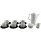 Porcelain Black Coffee Service Set by Tapio Wirkkala for Rosenthal, Set of 15, Image 1