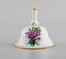 Table Bells in Hand-Painted Porcelain with Flowers from Herend, 1980s, Set of 3 2