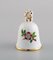 Table Bells in Hand-Painted Porcelain with Flowers from Herend, 1980s, Set of 4 4