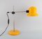 Lámpara de escritorio ajustable de metal lacado en amarillo, años 70, Imagen 7