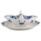 Antique Blue Onion Sauce Boat in Hand-Painted Porcelain from Meissen 1