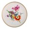 Antiker Teller aus handbemaltem Porzellan mit floralen Motiven von Meissen 1
