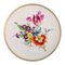 Antique Plate in Hand-Painted Porcelain with Floral Motifs from Meissen 1