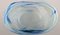 Hellblaue Mundgeblasene Glasvase von Bertel Vallien für Kosta Boda 6