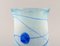 Hellblaue Mundgeblasene Glasvase von Bertel Vallien für Kosta Boda 4