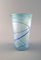 Hellblaue Mundgeblasene Glasvase von Bertel Vallien für Kosta Boda 2