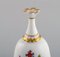Table Bell in Hand-Painted Porcelain with Flowers and Gold Decoration from Herend 4