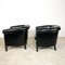 Vintage Black Sheep Leather Club Chairs, Set of 2, Image 6