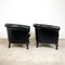 Vintage Black Sheep Leather Club Chairs, Set of 2 2