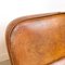 Vintage Cognac Colored Sheep Leather Armchairs, Set of 2 19
