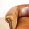 Vintage Sheep Leather Tub Club Chairs, Set of 2, Image 9