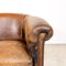 Club chair vintage in pelle di pecora, set di 2, Immagine 13