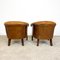 Vintage Sheep Leather Tub Club Chairs, Set of 2, Image 3