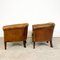 Vintage Sheep Leather Tub Club Chairs, Set of 2, Image 4