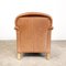 Vintage Art Deco Schafsleder Sessel 3