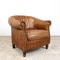 Fauteuil Club Vintage en Cuir et Mouton 1