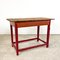 Vintage Industrial Painted Wooden Factory Side Table 1