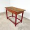 Vintage Industrial Painted Wooden Factory Side Table 10