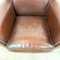 Vintage Dark Brown Leather Armchairs, Set of 2 9
