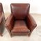 Vintage Dark Brown Leather Armchairs, Set of 2 10