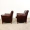 Vintage Dark Brown Leather Armchairs, Set of 2 4