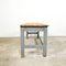 Vintage Industrial Painted Green Grey Wooden Worktable 11