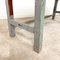 Industrieller bemalter Vintage Arbeitstisch aus grauem Holz 7