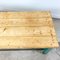 Vintage Industrial Painted Blue Green Wooden Work Table, Image 5