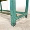 Vintage Industrial Painted Blue Green Wooden Work Table 8