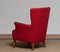 Fuchsia Lounge Chair by Carl Malmsten for OH Sjogren, Sweden, 1940s 7