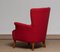 Fuchsia Lounge Chair by Carl Malmsten for OH Sjogren, Sweden, 1940s, Image 7