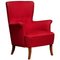 Fuchsia Lounge Chair by Carl Malmsten for OH Sjogren, Sweden, 1940s 1