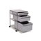 Metal Grey Rolling Drawers from USM Haller, Image 3