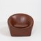 Brown Leather Capri Armchair by Gordon Guillaumier for Minotti, 2005 2