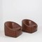 Brown Leather Capri Armchairs by Gordon Guillaumier for Minotti, 2005, Set of 2 3