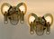 Brass and Glass Wall Sconces by Gaetano Sciolari, 1970s, Set of 2 9