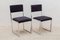 Floating Cantilever Leather Dining Chairs, 1970s, Italy, Set of 4 9